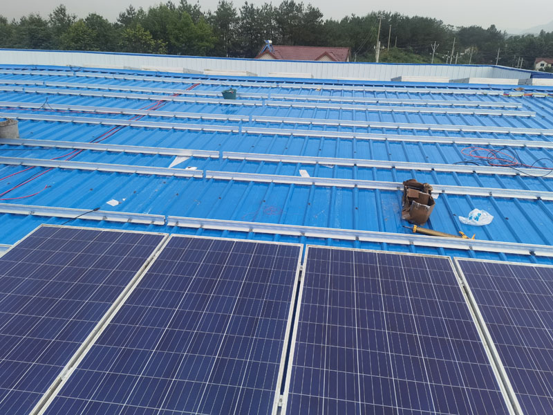 3,5 МВт-Hubei Metal Roof Mini Rail Солнечная монтажная система