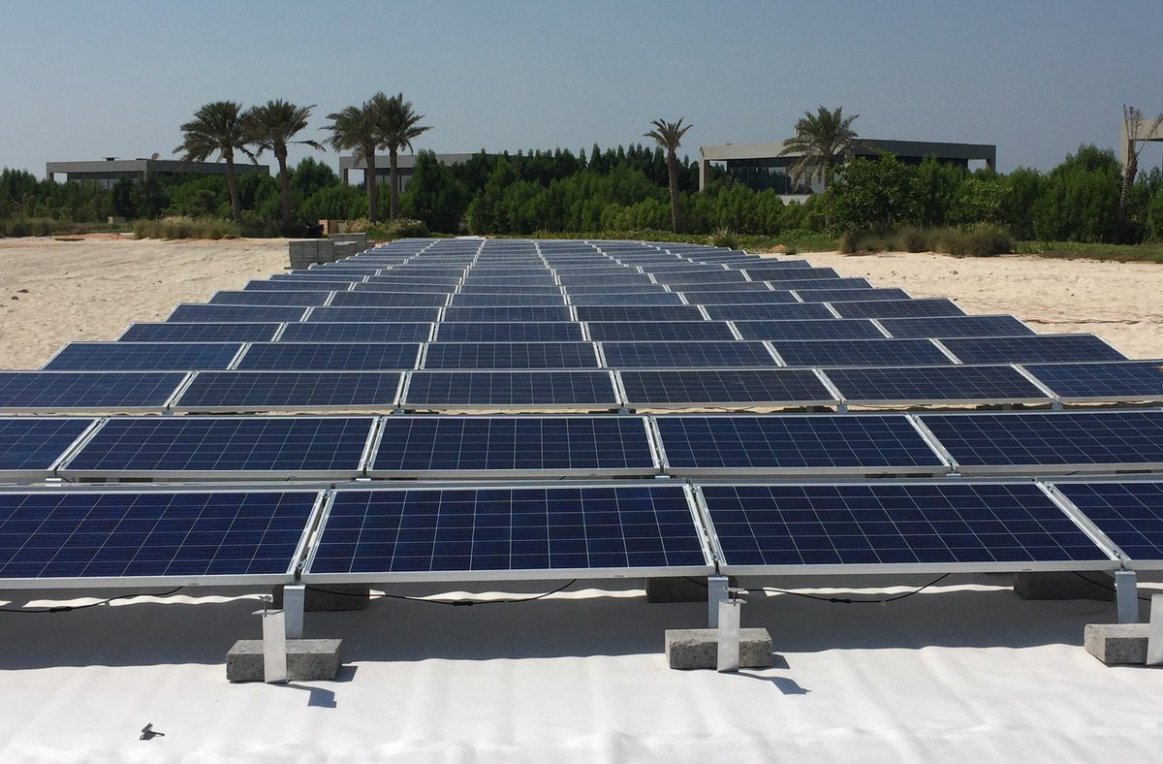 Солнечная система наземного монтажа с балластом мощностью 2,9 МВт
